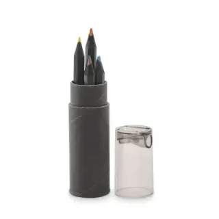 6 black colouring pencils - MO2468 (MOCN#03)